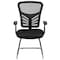Flash Furniture Black Mesh Side Reception Chair with Chrome Sled Base HL-0001B-BK-GG - alternate 10